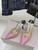 Jimmy Choo SAEDA100ZPJ Gold Satin Pumps with Crystals JC90001