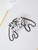 Chanel A69900 Mini Flap AS1116 White Fabric with Black Printed