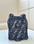Fendi 8BS083 Fendi Origami Mini Transformable dark blue FF chenille mini-bag 8626BGs