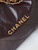 Chanel 22 AS3260 Small Handbag Shiny Calfskin Dark Brown