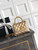 Chanel AS2214 Mini Flap Bag with Top Handle calfskin diamante gold metal Gold