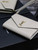 YSL 617662 Cassandre Matelassé Flap pouch in White leather