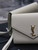 YSL 617662 Cassandre Matelassé Flap pouch in White leather
