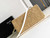 Celine 199162 Tote Classic Panier In Raffia And Calfskin Natural & White