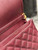 YSL 629246 Saint Laurent Becky Chain Shoulder Bag 25cm Leather Wine Red