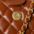 Chanel AS4109 Mini Flap bag With top handle Shiny Lambskin & Gold-Tone Metal Brown