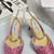 Jimmy Choo SAEDA100ZPJ Gold Satin Pumps with Crystals JC90002