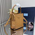Prada 1BA217 Panier small Saffiano leather bag brown