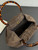 Chanel 26C AS6022 Small Hobo Suede Calfskin Turtoise-Shell Effect Plexi & Gold-Tone Metal Brown