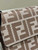 Fendi 8M0498 Wallet On Chain Baguette Gray denim-effect FF jacquard wallet