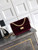 Chanel 20CM Mini Flap Bag 25A Velvet Dark Red AS1116