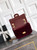 Chanel 20CM Mini Flap Bag 25A Velvet Dark Red AS1116