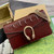 Gucci 795005 GG Dionysus small shoulder bag Wine Red patent leather logo