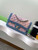 Chanel 25C A01112 Flap Bag Blue and Pink Fabric Printed