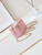 Chanel AP4301 Clutch Embossed Rhinestone with Chain Vanity Box bag Light Pink