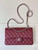 Chanel A01112 Flap Classic 11.12 Handbag Calfskin Sewing Edge Wine Red