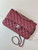 Chanel A01112 Flap Classic 11.12 Handbag Calfskin Sewing Edge Wine Red