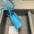 Balenciaga 664676 Hourglass Mini Top Handle Crocodile Bag Blue