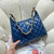 Chanel AS4923 Large Hobo Shiny Lambskin & Gold-Tone Metal Navy Blue