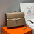 Hermes H074409CBH0 Men Sac a depeches light 1-37 briefcase Elephant Gray