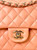 Chanel A01112 Flap Classic 11.12 Handbag Lambskin & Gold-Tone Metal Orange