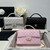 Chanel 25P AS5356 Meduim Flap Bag With Top Handle Gray Lambskin