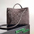 Bottega Veneta BV 766016 Medium Andiamo With Suede BV9015
