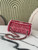 Chanel A01112 25C Flap Classic 11.12 Handbag Tweed and gold metallic Red