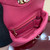 Gucci 806017 GG Milano Mini Top Handle Bag Pink GG puffy leather
