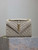 YSL 600185 Envelope Meduim In Light Gray Suede Leather