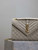 YSL 600185 Envelope Meduim In Light Gray Suede Leather