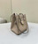 Fendi Mini Origami 8BS083 Dove gray leather mini bag that can be transformed 8626As