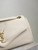 YSL 800916 CALYPSO medium in grained lambskin White