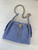 Chanel AS5293 Small Hobo Suede & Gold-Tone Metal Blue