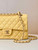 Chanel A01112 Flap Classic 11.12 Handbag Calfskin & Gold-Tone Metal Yellow