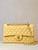 Chanel A01112 Flap Classic 11.12 Handbag Calfskin & Gold-Tone Metal Yellow