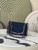 Chanel A01112 25C Flap Classic 11.12 Handbag Tweed and gold metallic Navy Blue