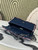 Chanel A01112 25C Flap Classic 11.12 Handbag Tweed and gold metallic Navy Blue