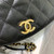 Chanel AS2478 Flap CC Wrapped Bag with Top Handle Black
