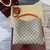 Gucci 815103 GG Emblem bucket bag Beige and Orange GG fabric