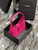 YSL LE5À7 657228 Hobo Bag In Smooth Leather Rose Red