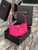 YSL LE5À7 657228 Hobo Bag In Smooth Leather Rose Red
