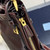 Prada 1BA433 Large Leather Handbag Red Brown