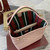 Gucci 815103 GG Emblem bucket bag Pink GG fabric