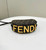 Fendi 7AS089 Nano Fendigraphy Bronw FF Canvas Charm 80056S