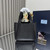Prada 1BA349 Mini leather handbag Black Silver