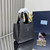 Prada 1BA349 Mini leather handbag Black Silver