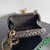Bottega Veneta BV 776662V01D11019 Knot with Chain Dark Brown