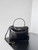 Balenciaga 7954562 Rodeo Handbag Mini in Black Crocodile pattern Gold