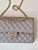Chanel A01112 Flap Classic 11.12 Handbag Calfskin Sewing Edge Elephant Gray